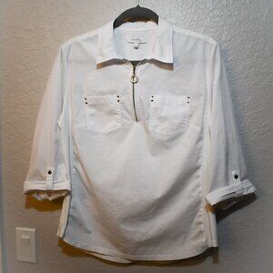 3/$15  Coral Bay White Blouse